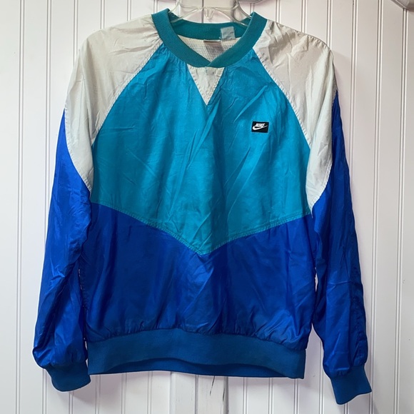 80s Thrashed Nike Pullover Track Jacket M Vintage - Picture 1 of 12